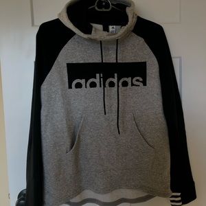 Adidas Black and Gray Hoodie